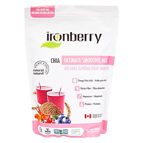Bột hỗn hợp berry & hạt chia nguyên chất - Ironberry chia ultimate smoothe mix 100gr