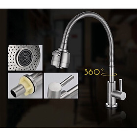 Mua Vòi rửa chén lạnh Inox SUS 304 bền  tiện dụng