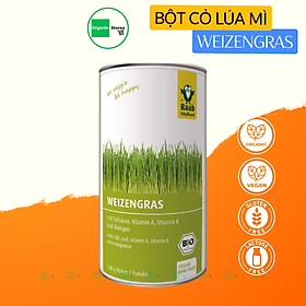 Bột cỏ lúa mì hữu cơ 140g - Raab