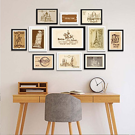 Mua Combo 11 khung ảnh ấn tượng kèm bộ ảnh Tem – WK126 - 10x15x1 khung  13x18x6 khung  15x21x3 khung  20x30x1 khung