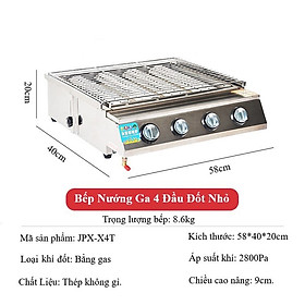 { HÀNG NHẬP KHẨU CAO CẤP } Bếp Nướng Gas Hồng Ngoại - Nướng Hàu, Thịt Xiên, Hải Sản