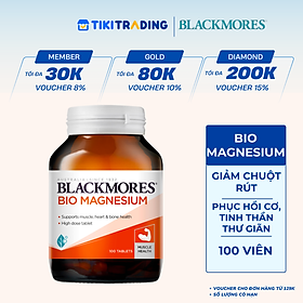 Viên Uống Bổ Sung Magie Hỗ Trợ Cơ Bắp Ngăn Ngừa Chuột Rút Blackmores Bio Magnesium Lọ 100 Viên