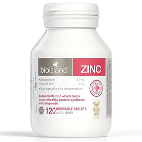 Bio Island Zinc 120 Chewable Tablets