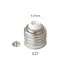 Mua 10 đuôi bóng đèn E27 đui xoáy 27mm để lắp ráp bóng đèn Led kèm đinh đuôi E27+T
