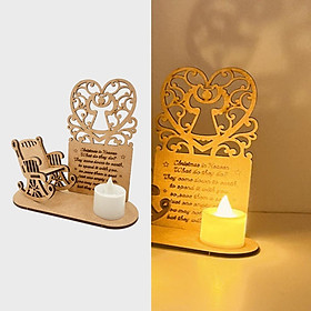 Christmas in Heaven Ornaments Candle Wooden Rocking Chair  Decoration