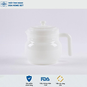 Mua Ấm café 1.4L viền vàng 22K các mẫu hoa văn Thủy Tinh Ngọc USA Homeset cao cấp nhập khẩu chính hãng