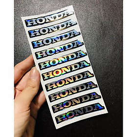 Mua DDXM - V7/10 - LOGO CHỮ HONDA NỔI DẺO DẠ 7 MÀU ( loại nhỏ )