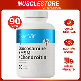 Viên Uống Ostrovit Glucosamine + MSM + Chondroitin, Hỗ Trợ Xương Khớp, Bổ Sung Sức Khỏe