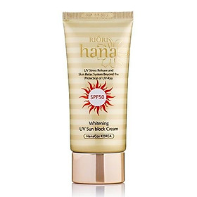 Kem chống nắng cao cấp lâu trôi dành cho da dầu mụn riori whitening uv sun block cream spf 50+/pa+++ 50g