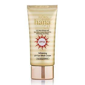 Kem Chống Nắng Cao Cấp Lâu Trôi Dành Cho Da Dầu Mụn RIORI Whitening UV Sun Block Cream SPF 50+/PA+++ 50g