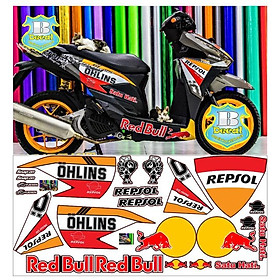 Tem rời vario 2017 repsol dán xe đen