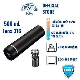 Mua Bình Giữ Nhiệt Thông Minh SOIKA SB03500 Bằng Inox 316 500ml Kèm Bộ Lọc Trà (In Logo Với Số Lượng Lớn)