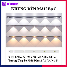 Đèn LED Trang Trí Cảm Biến Chuyển Động Hồng Ngoại KUNBE Đèn Mắt Mèo Decor Với Ánh Sáng 3 Màu, Hiệu Ứng Độc Đáo, Nhiều Kích Cỡ Phù Hợp Trang Trí Tủ Đồ, Nhà Bếp, Phòng Ngủ, Phòng Khách