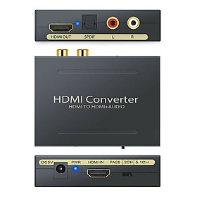Bộ Chuyển Đổi Audio Từ Cổng HDMI sang Cổng Quang SPDIF + HDMI Có Hỗ Trợ Âm Thanh 5.1
