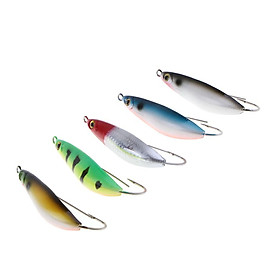 5pcs VIB Fishing Lures Crankbaits Weedless for Saltwater Minnow Snakehead