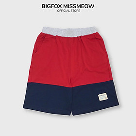 Quần Short Cho Bé Trai BIGFOX - MISSMEOW Mặc Hè Túi Chéo Chất Cotton Ba Màu Size 3,4,5,6,7,8,9,10,11,12,13,14,15 Tuổi