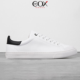 Giày Sneaker Da Nam DINCOX C13 Cách Điệu Sáng Tạo White/Black