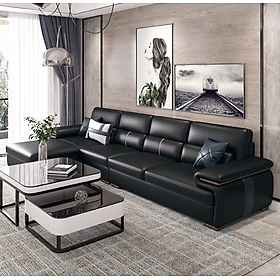 Mua Sofa da góc L tựa lưng cao cấp Juno Sofa HDCT-07