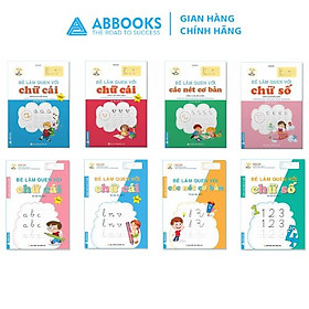 Tủ Sách Mầm Non - Bé Làm Quen Với Chữ Cái, Các Nét Cơ Bản, Chữ Số Dành Cho Bé Từ 4-6 Tuổi Bộ Cuốn - ABBOOKS - Công Ty TNHH TM & DV Văn Hóa Giáo Dục Phía Nam