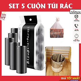 Mua Set 5 Cuộn Túi Rác Tự Phân Hủy Mẫu Mới Công Nghệ Nhật BảnSet 5 Cuộn Túi Rác Sinh Học Tự Loại Siêu Dày Dai Chắc Chắn  Chống Rò Rỉ Nước - Túi Bóng Đựng Rác   Túi Rác Nhật Đa Năng