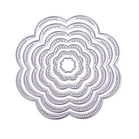 7Pcs/Set Embossing DIY Flower Stencil Troqueles Scrapbooking Crafts Carbon Steel