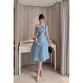 ĐẦM XOÈ CHÉO NƠ NGỰC SANG TRỌNG - Size M/L ĐẾN 57kg - MS239VMM MM