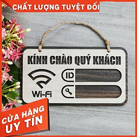 Mua Bảng Gỗ Trang Trí Decor - Mẫu Wifi  Password - Bảng Gỗ Woody