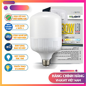 Bóng đèn Led Bulb 30W thân nhựa Vi-Light sáng trắng 6500K