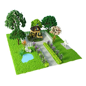 DIY Craft Material  Model Tree Manor Mini Realistic Vacation for Gift