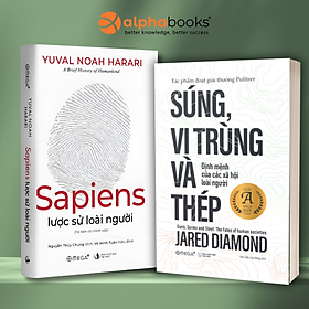 Combo Sách Lịch Sử Thế Giới : Sapiens: Lược Sử Loài Người + Súng, Vi Trùng Và Thép