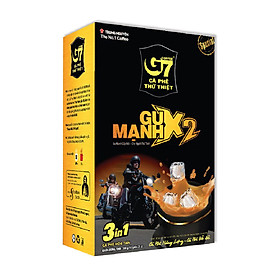 Cà Phê Gu mạnh 3in1 - Hộp 12 gói 25gr