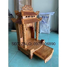 Mua bàn thờ thần tài ngang 60cm  bàn thờ mái nhà gỗ gõ   bàn thờ gỗ