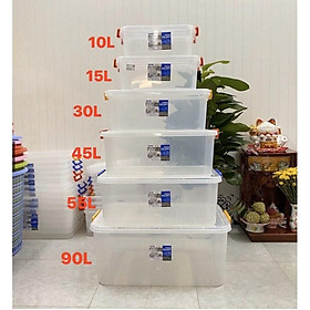 Mua Thùng nhựa DUY TÂN nhựa dẻo dai trong suốt 10 lít  15 lít  30 lít