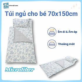 Túi ngủ cho bé MYM kích thước 70x150cm chất liệu vải Microfiber nhung
