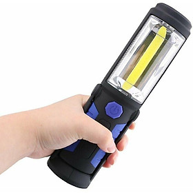 Đèn làm việc di động có thể sạc lại bằng USB với đèn pin Ledlanderned (màu xanh) di động