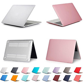 Ốp Máy Tính Bảng Nhựa PC Cứng Màu Nhám Trong Suốt Cho MacBook Air 13 inch A1932 2018 / 2019  A2337 / A2179 - Xanh lam nhạt