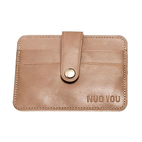 Mens Luxury Quality Suede Real Leather Credit Card ID Holder Wallet Purse Gift for Him