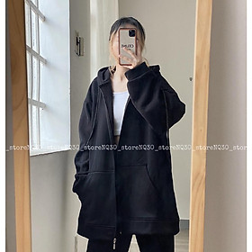 Áo Khoác Nỉ Hoodie Zip Form Rộng Nam Nữ Unisex