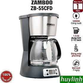 Mua Máy pha cà phê Drip Zamboo ZB-55CFD - 1.5 lít -  2 - 12 tách  - Hàng chính hãng