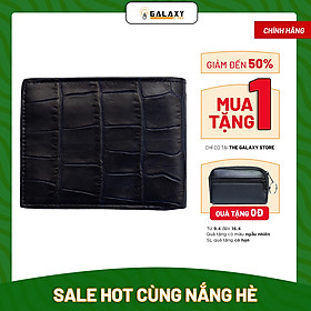 Ví Nam Bóp Nam Da Bò Dập Vân Cá Sấu Cao Cấp Galaxy Store GVN14 - Hàng Chính Hãng