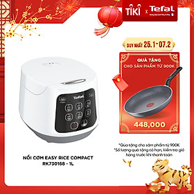 Nồi cơm điện tủ Tefal Easy Rice Compact RK730168 – 1L, 600W – Lòng nồi niêu phủ nhôm chống dính