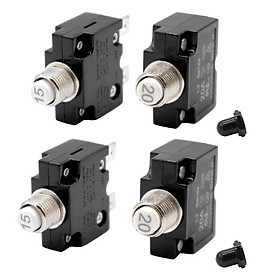 4 Pcs. Fuse Holder for Pressure Switches with Terminals 15A + 20A