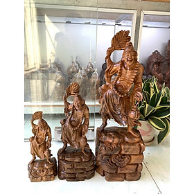 Tượng điêu khắc ông tế công bằng gỗ bách xanh thơm nứccao 40cm