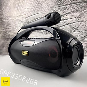 Mua LOA BLUETOOTH KARAOKE KIMISO S2 (ĐEN) KÈM 1 MIC HÁT CÓ DÂY CẮM TRỰC TIẾP  SIÊU BASS KHÔNG DÂY  ĐÈN LED SỐNG ĐỘNG- Hàng Chính Hãng
