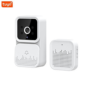 tuya Smart Video Doorbell Wireless HD Camera PIR Motion Detection IR Alarm Security Door Bell Wi-Fi Intercom for Home Apartment