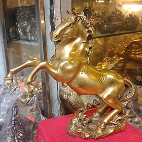 Mua Tượng ngựa phi chân cao 28cm bằng đồng  tượng ngựa đồng phong thủy