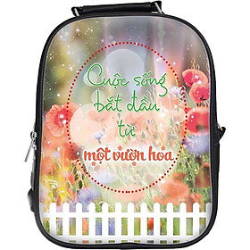 Balo In Hình Cuộc Sống Bắt Đầu Từ Một Vườn Hoa BLGI012