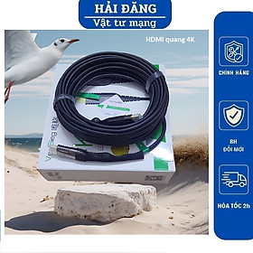 Cáp HDMI 2.0 chuẩn 4K 60HZ lõi quang dài 10m hàng chính hãng VegGieg chuẩn HD4k60Hz 