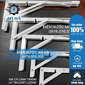 Mua Giá đỡ gập thông minh- Ke đỡ gập chịu lực 60kg - Bộ 2 cái chiều dài 20-25-30-35-40cm thép sơn trắng