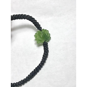 hoa sen đá ngọc bích canada tết dây đen đeo tay HANMYNGHE